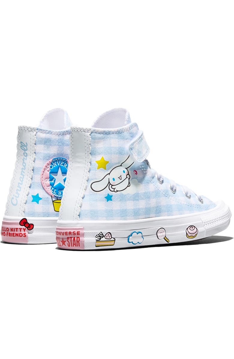 Converse Kids' x Hello Kitty<sup>®</sup> and Friends Chuck Taylor<sup>®</sup> All Star<sup>®</sup> 1V High Top Sneaker, Alternate, color, Baby Blue/ White/ White