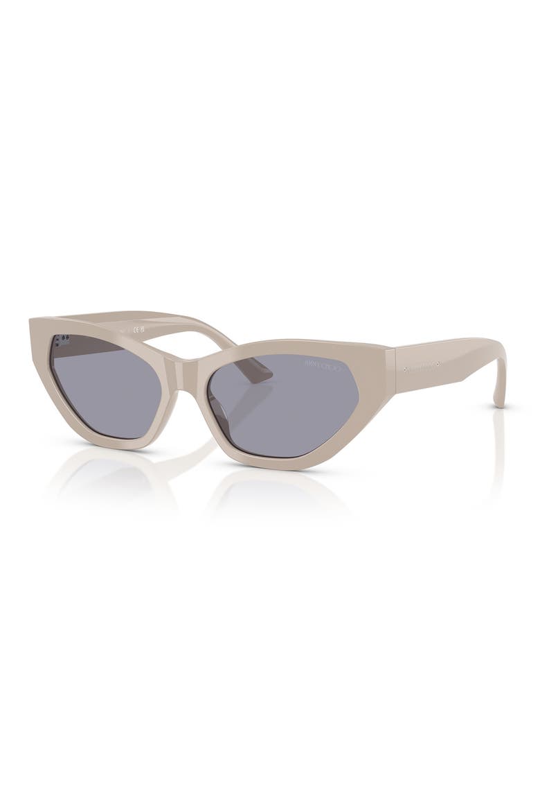 55mm Cat Eye Sunglasses, Alternate, color, DARK BLUE
