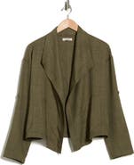 MAX STUDIO Textured Drape Jacket