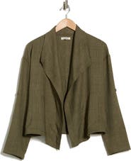 MAX STUDIO Textured Drape Jacket