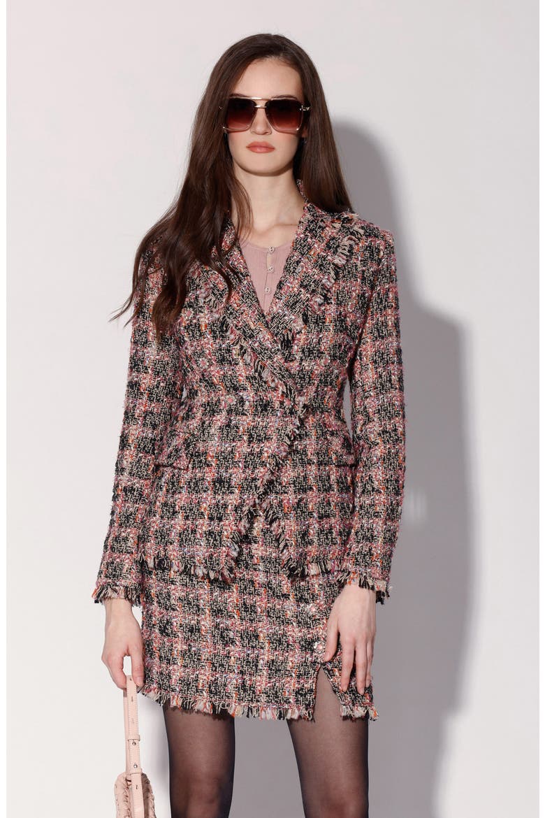Annalise Fringe Tweed Blazer, Alternate, color, VERONA TWEED
