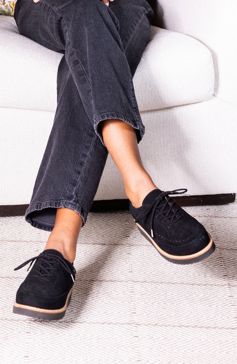 L'Amour des Pieds Xindra Derby Sneaker, Alternate, color, Black