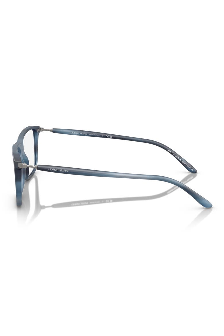54MM RECTANGLE, Alternate, color, STRIPED BLUE / DEMO LENS