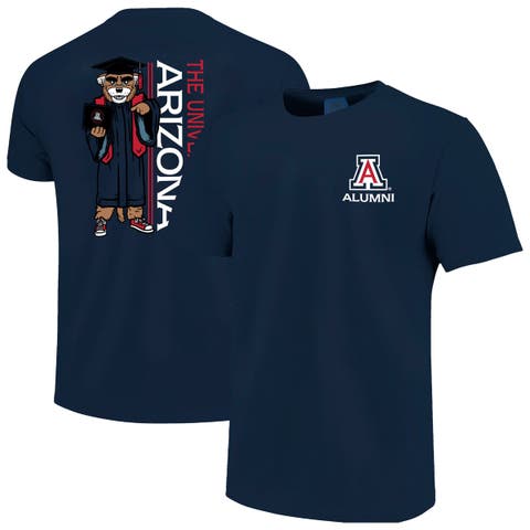Men's Navy Arizona Wildcats Mascot Grad Achievement Unlocked T-Shirt