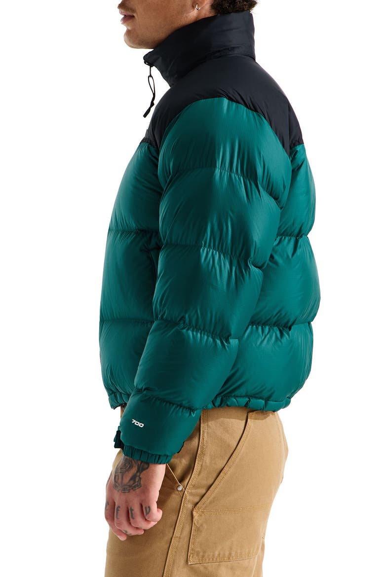 1996 Retro Nuptse 700 Fill Power Down Packable Jacket, Alternate, color, PACIFIC TEAL/ TNF BLACK