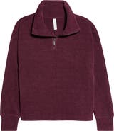 Zella Half Zip Waffle Stitch Sweatshirt