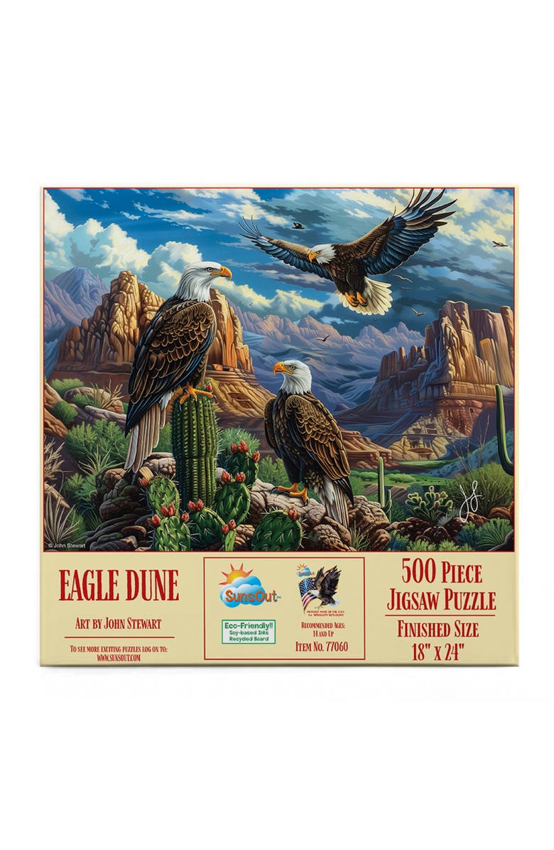 Sunsout Eagle Dune 500 piece Jigsaw Puzzle for Adults, Alternate, color, Multicolor
