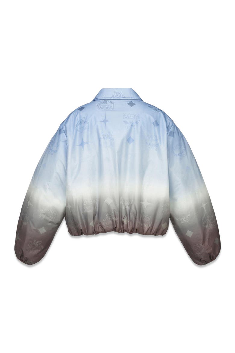 Gradation Monogram Ripstop Nylon Jacket, Alternate, color, Della Robbia Blue