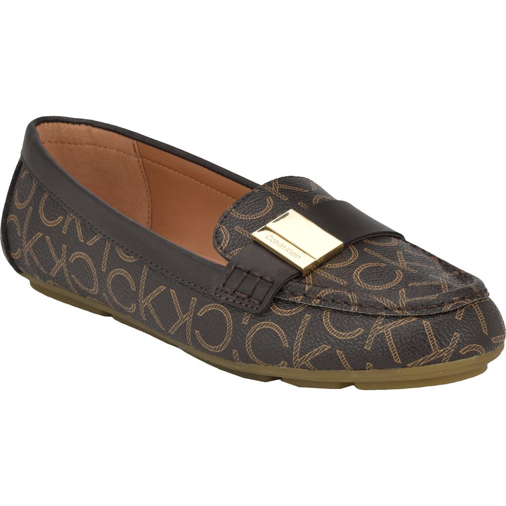 Calvin Klein Lisa Loafer In Brown Logo