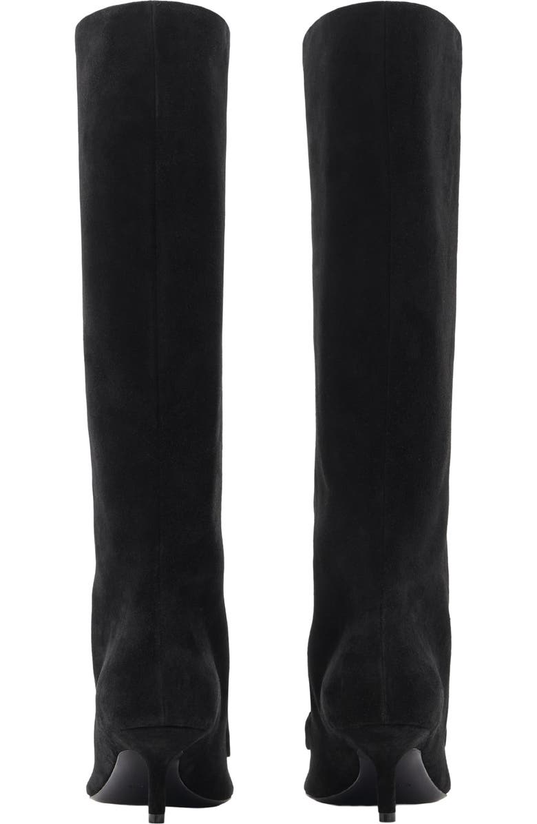 Burberry Storm Tall Suede Boot, Alternate, color, Black
