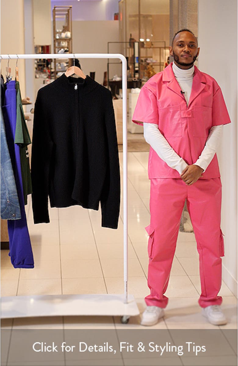 Vinnie Rib Merino Wool Track Jacket, sales video thumbnail