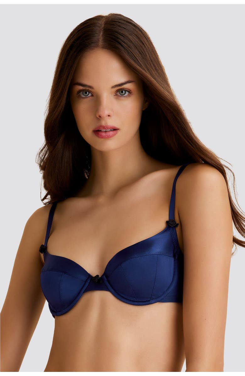 Scarlett Gasque Plunge Tallulah Bra, Main, color, Midnight Blue