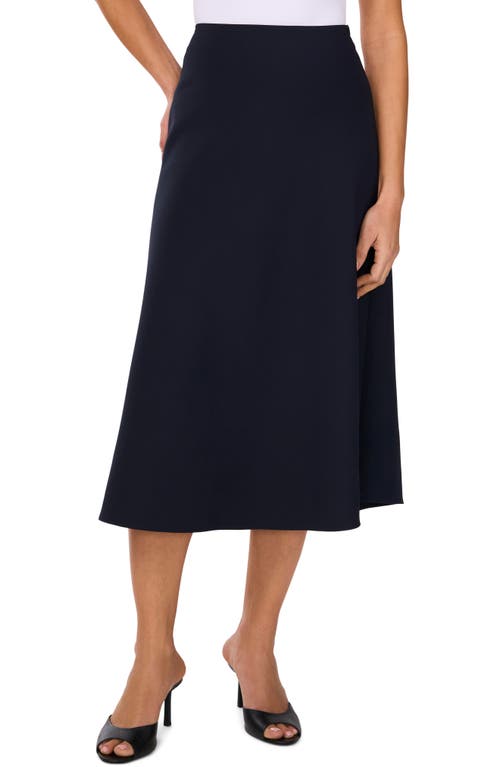 Shop Vince Camuto Easy Midi Skirt In Evening Navy