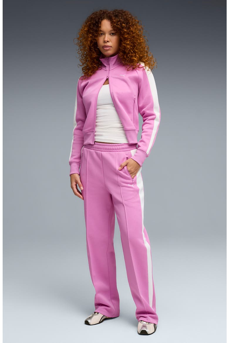 T7 Always On Crop Track Jacket, Alternate, color, MAUVE POP