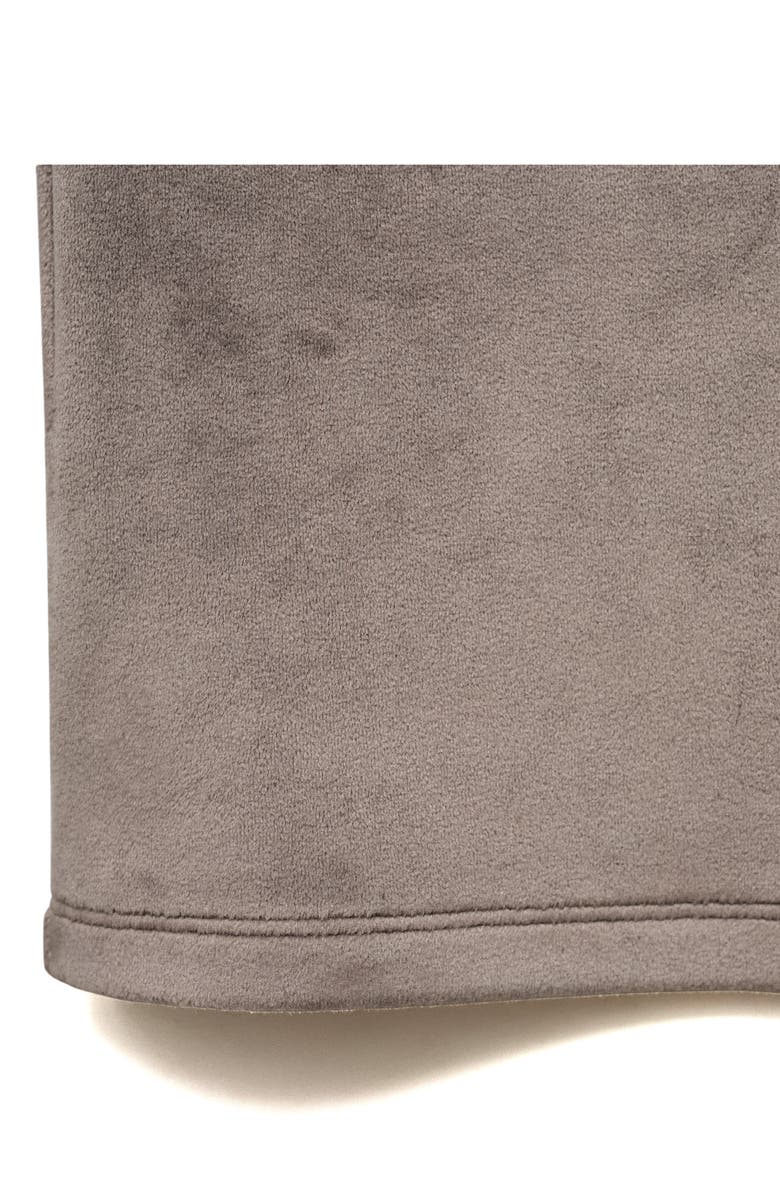 MANGO Soft Touch Velour Pajamas Pants, Alternate, color, Medium Brown