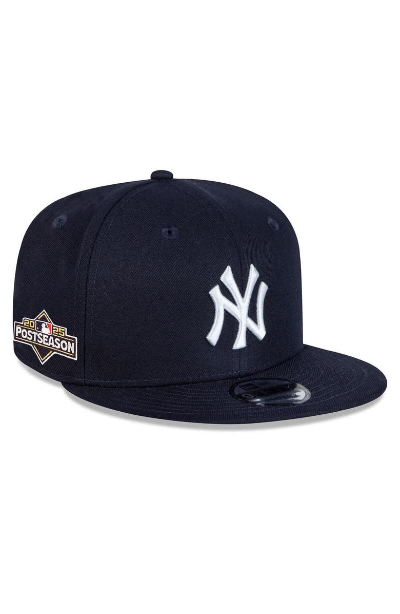 New Era Men's New Era Navy New York Yankees 2025 MLB Postseason Side Patch 9FIFTY Snapback Hat, Main, color, 