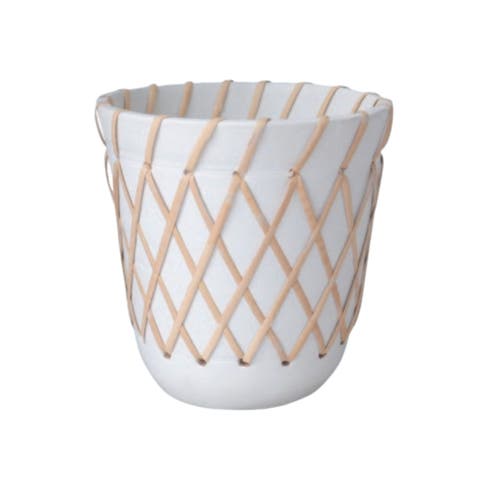 8.5 in. Criss-Cross Pattern Planter