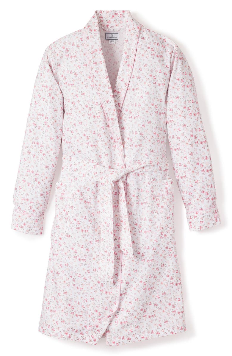 Petite Plume Dorset Floral Cotton Robe, Alternate, color,