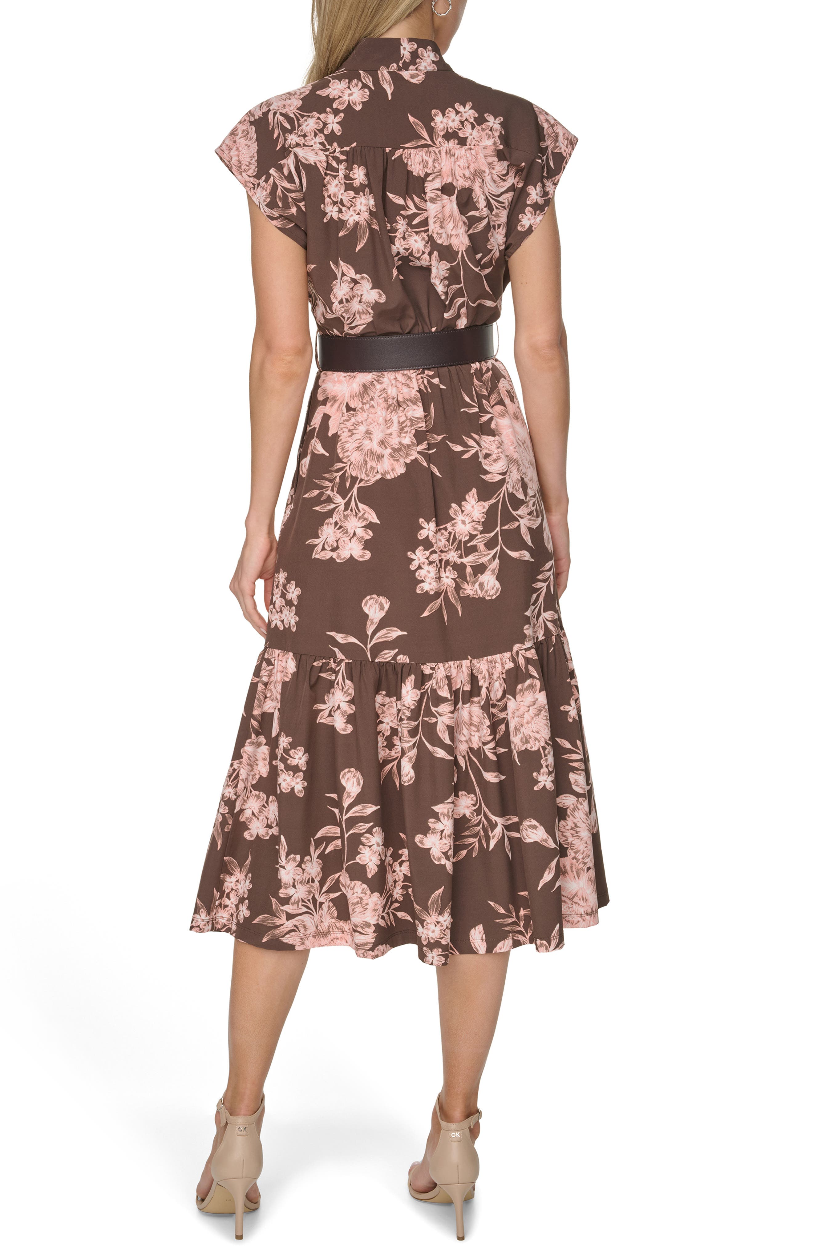 plus size adrianna papell beaded dresses Hand Short Sleeve Floral Godet Gown In Night Plum Bubble Skirt Tube Dress This memorable event deserves Mini Corset Dress SIZE:12P