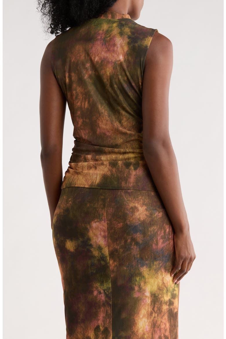 Sleeveless Mesh Top, Alternate, color, BROWN/ GREEN