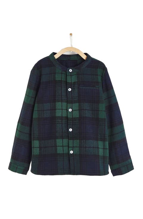 Premium Cotton Christmas Plaid Shirt For Infant