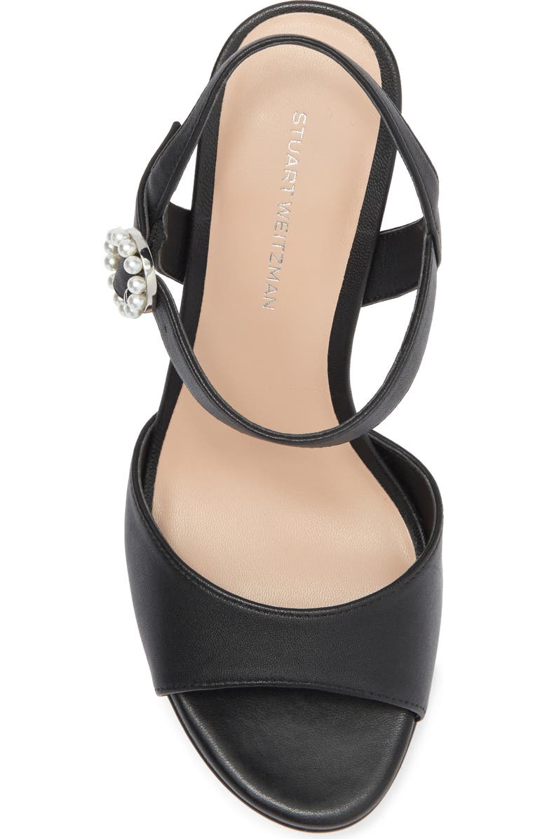 Stuart Weitzman Piper 110 Platform Sandal, Alternate, color, Black