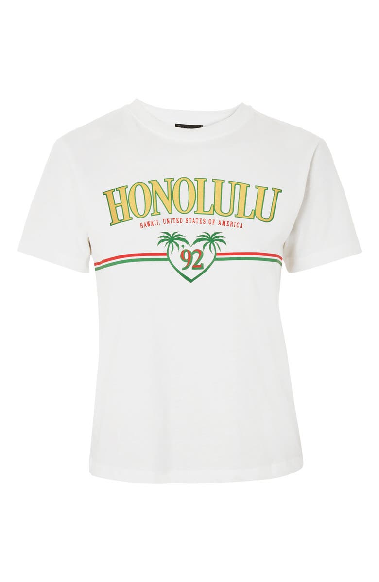 Topshop Honolulu Motif T-Shirt, Alternate, color, 