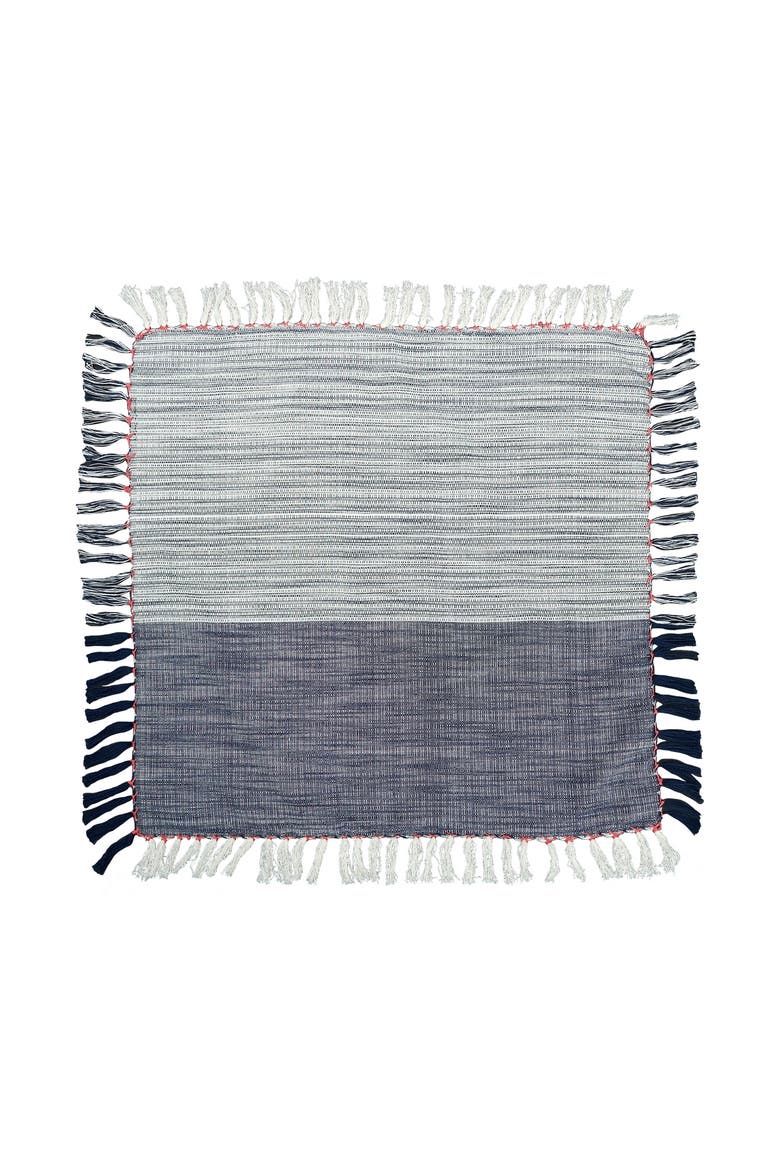 Kerbey Indigo Table Throw 54" x 54", Main, color, Blue