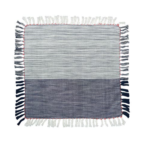 Kerbey Indigo Table Throw 54" x 54"