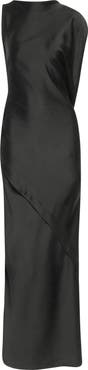Victoria Beckham Kyra Sleeveless Draped Satin Gown