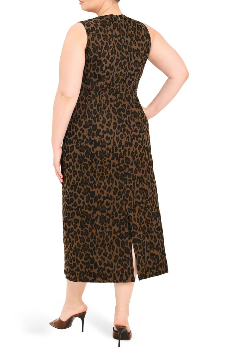 Leopard Midi Dress, Alternate, color, LEOPARD
