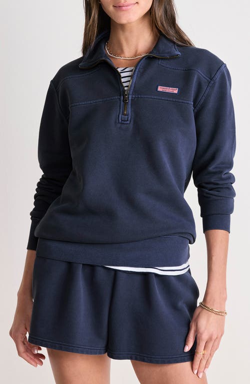 Vineyard Vines Shep Quarter Zip Pullover In Burgundy