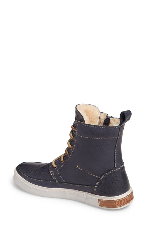 Blackstone 'cw96' Genuine Shearling Lined Sneaker Boot In Blue