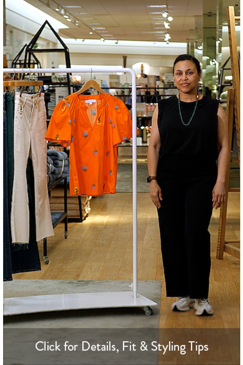 Mely Floral Puff Sleeve Cotton Top video