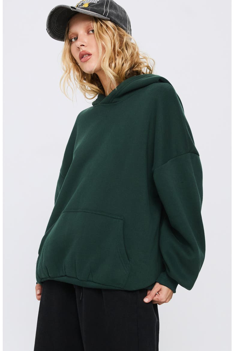 Good Luck Graphic Cotton Blend Hoodie, Alternate, color, GREEN / BLUE