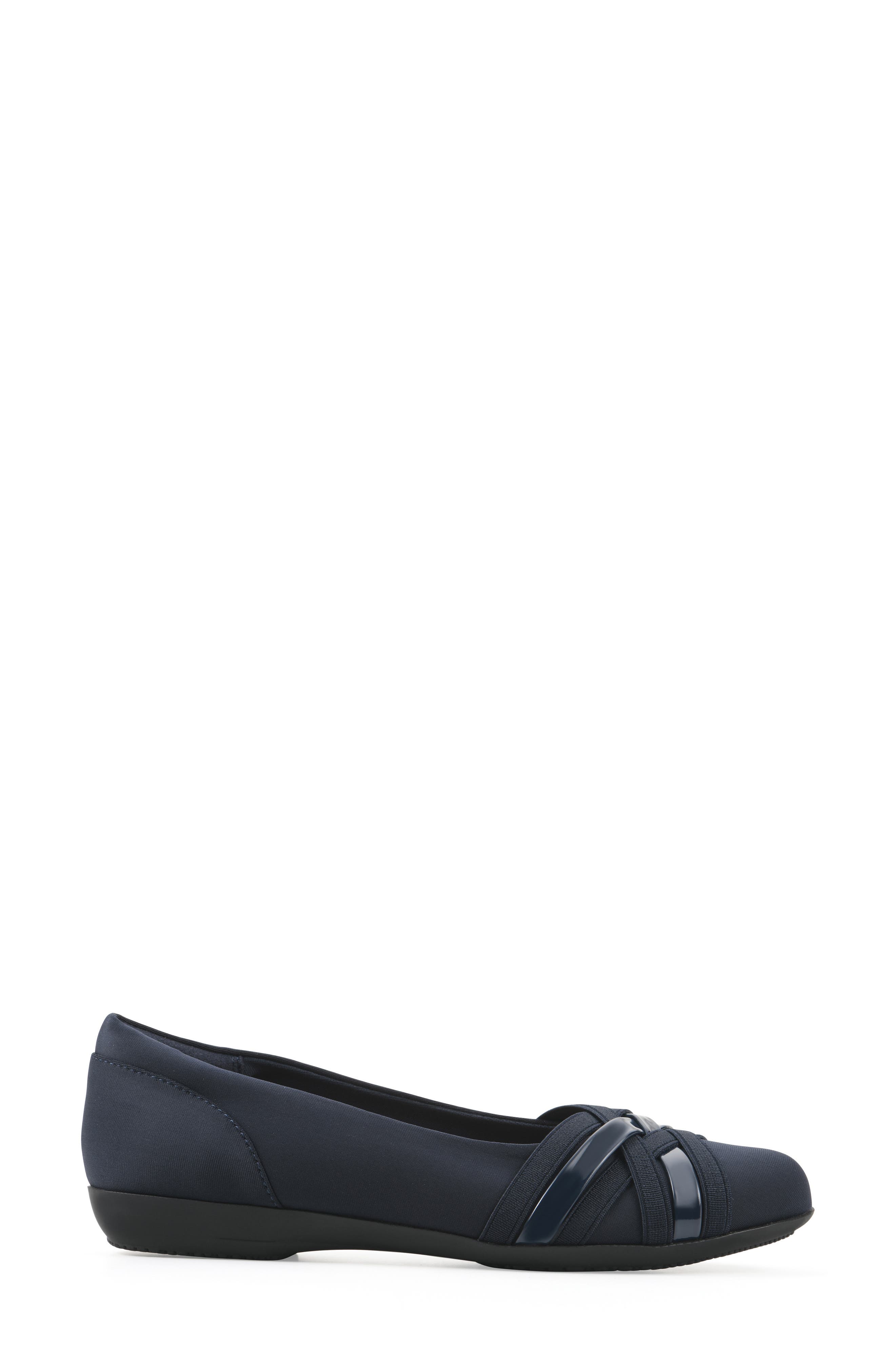 Chic Flat, Alternate, color, NAVY/ NYLON