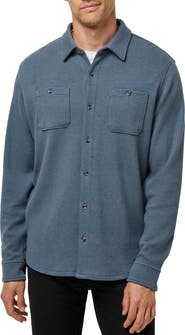 TravisMathew Cloud Waffle Knit Button-Up Shirt