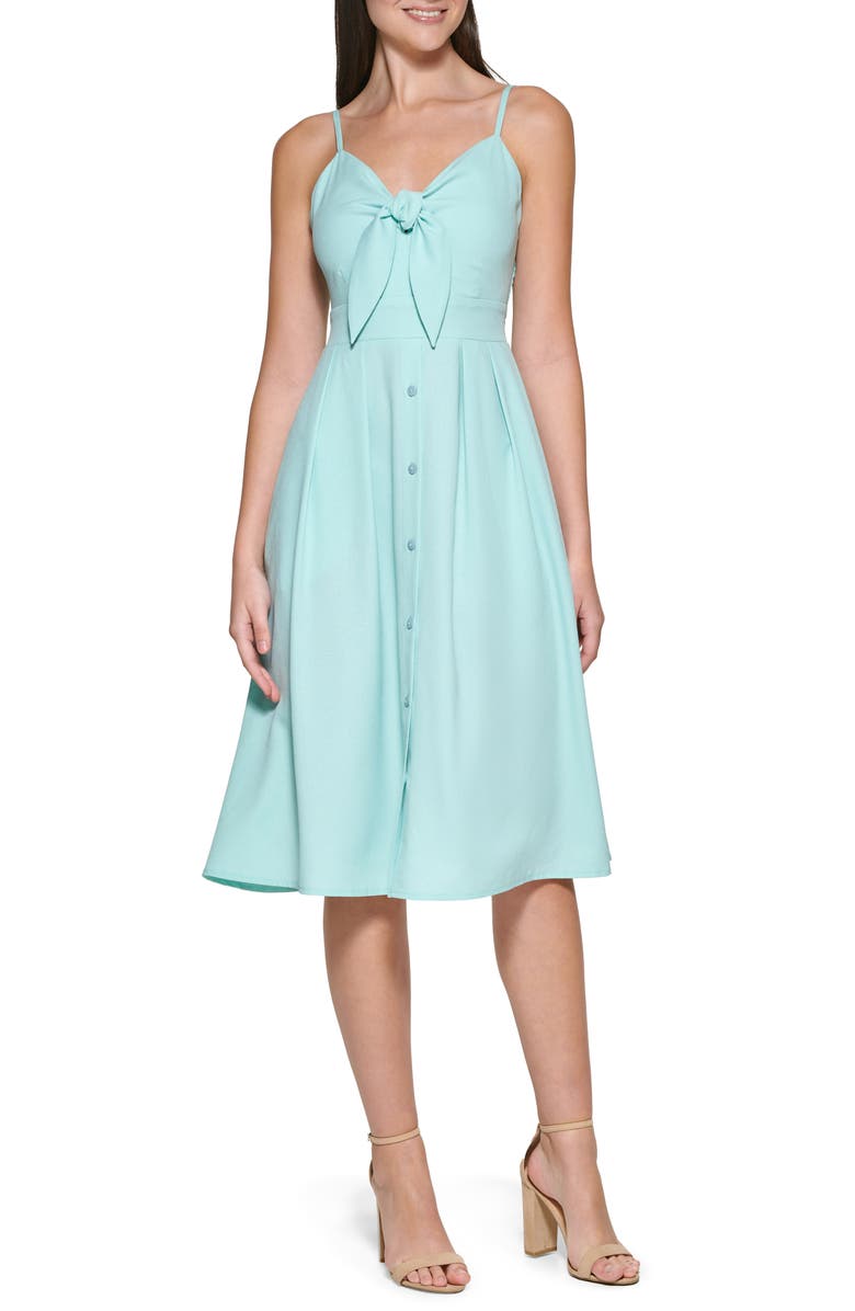 Kensie Spaghetti Strap Midi Dress, Main, color, 