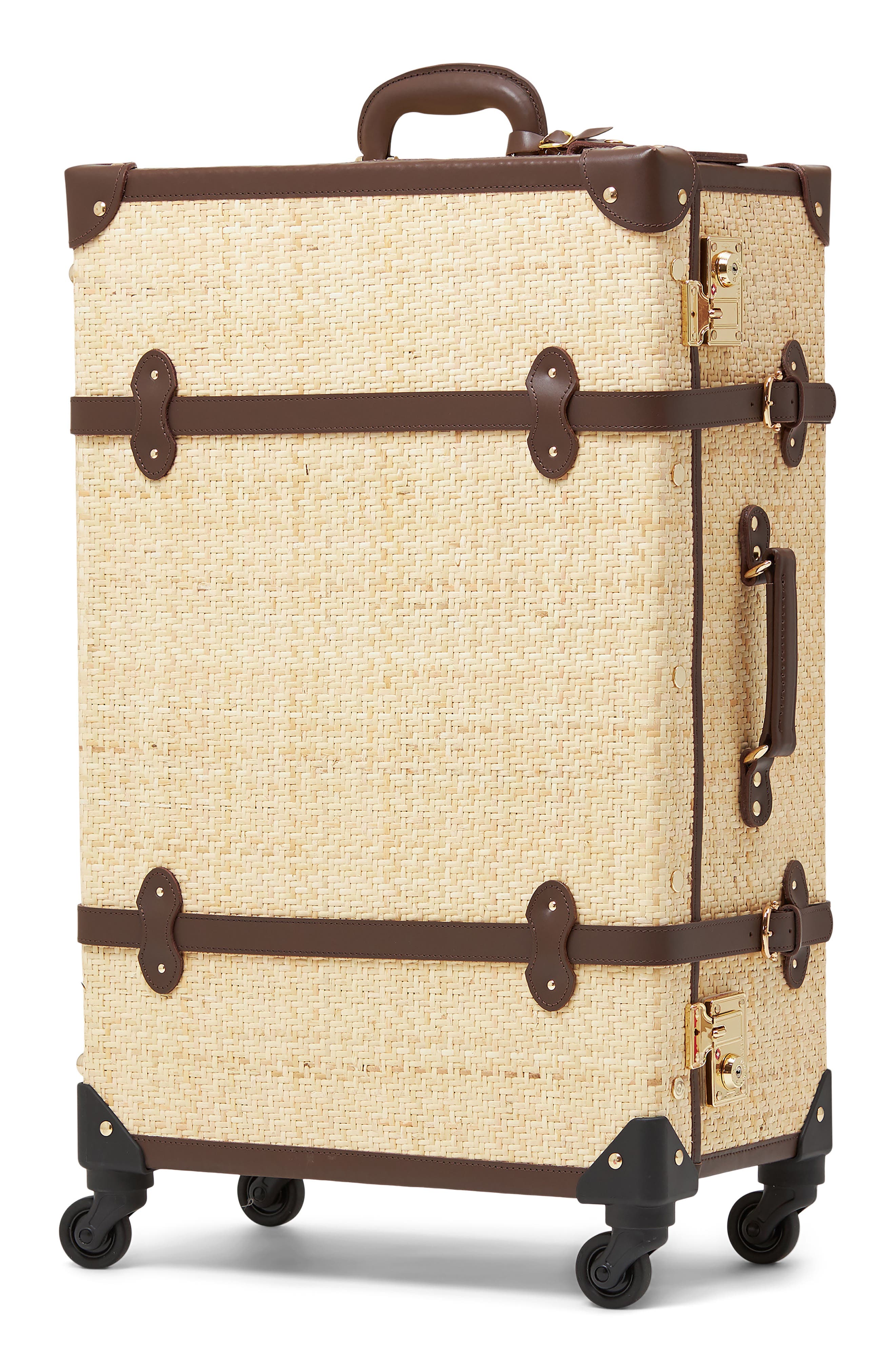 SteamLine Luggage The Explorer 26-Inch Check-In Rattan Spinner Packing Case, Main, color, 