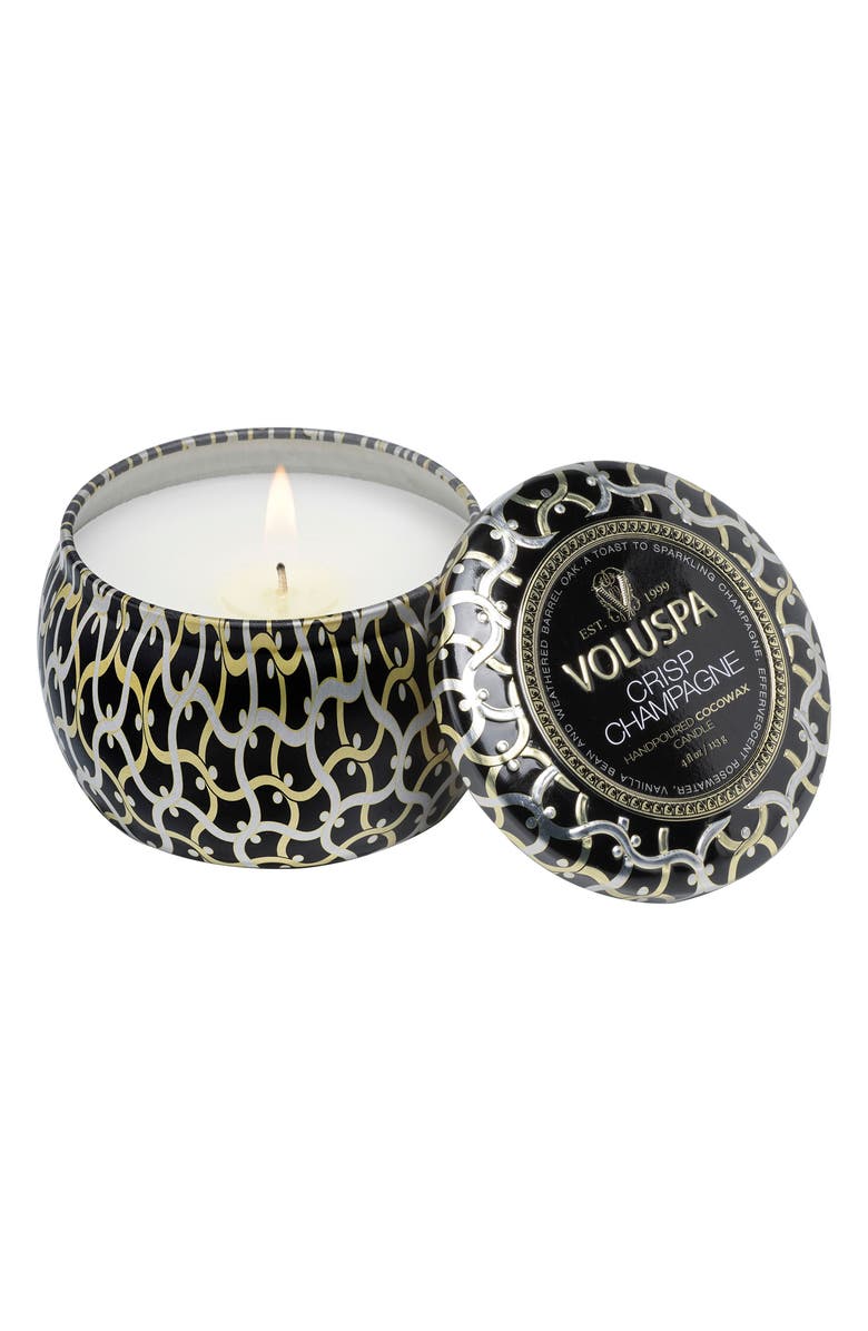 Voluspa Crisp Champagne Mini Tin Candle, Alternate, color, Crisp Champagne