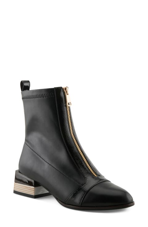 Ziptek Leather Bootie