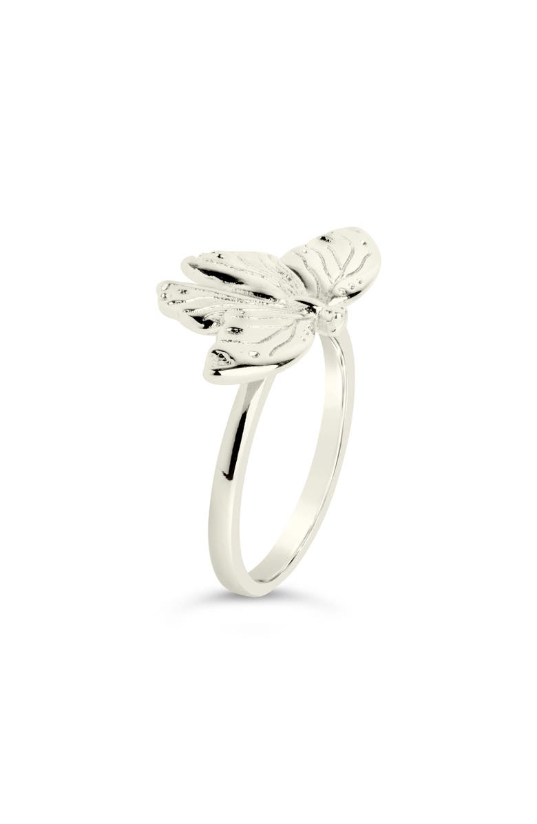 Sterling Forever Rowena Butterfly Ring, Alternate, color, Silver