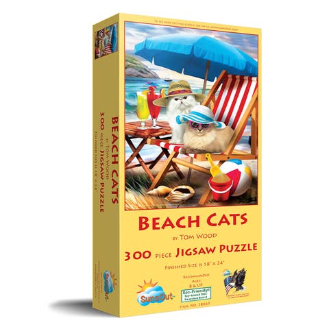 Beach Cats 300 piece Jigsaw Puzzle for Adults