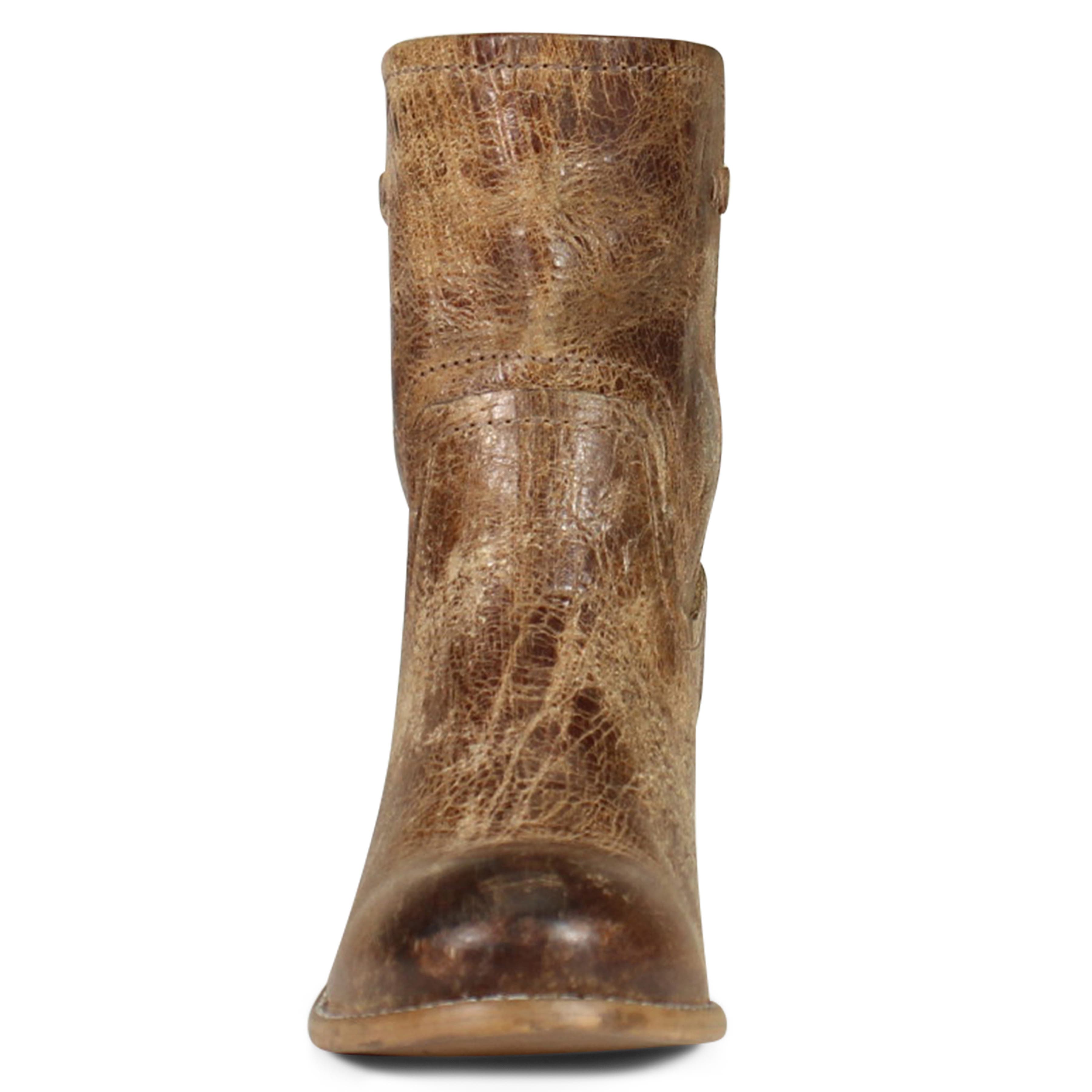 Diba True WEST HAVEN Pull-On Distressed Leather Western Boots, Alternate, color, Tan
