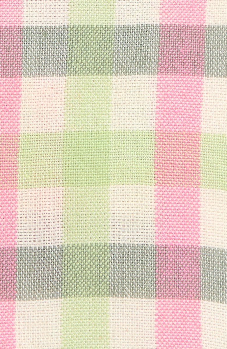 Heather Taylor Home Gingham Clover Set of 4 Cocktail Napkins, Alternate, color, Clover