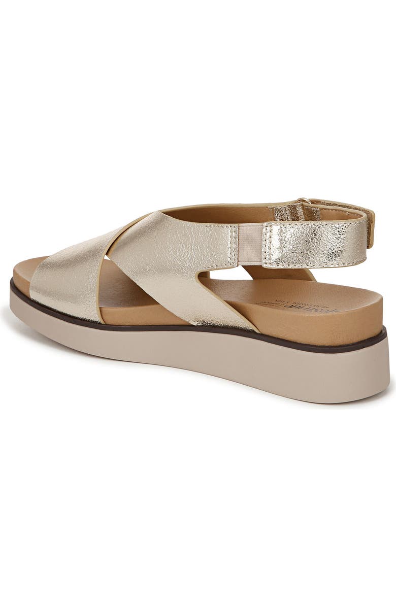 LifeStride Georgina Slingback Platform Wedge Sandal, Alternate, color, Gold