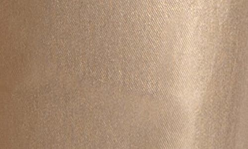 Swat Fame High Waist Coated Ankle Wide Leg Jeans In Gold