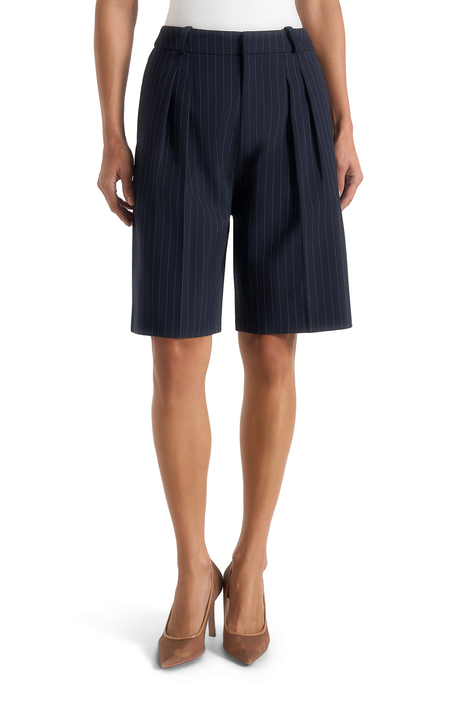 selected Navy Pinstripe