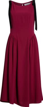 All in Favor Sleeveless A-Line Midi Dress