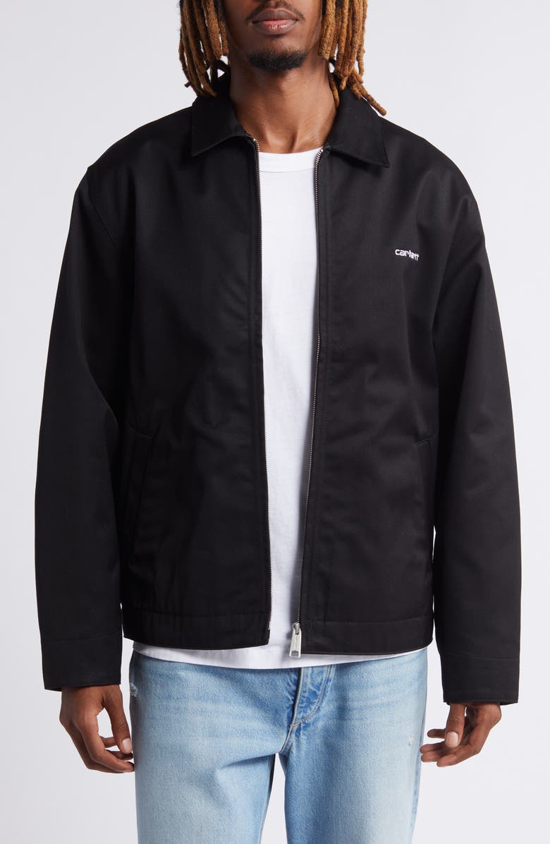 Carhartt Work In Progress Module Script Zip-Up Twill Jacket, Main, color, 